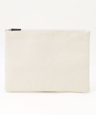 ICB ポーチ付き キャンバストート バッグ アイボリー系