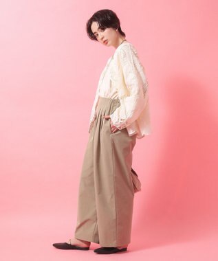 Green Parks ツータックイージーパンツ Beige