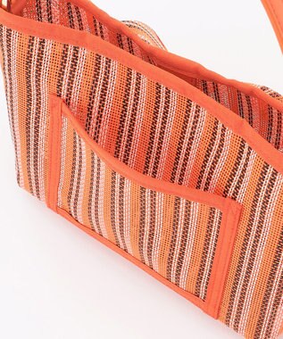 組曲 チュールラッフルバッグ オレンジ系5