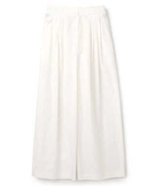 uncrave 【ご好評につき追加生産】カラータイプライター タックワイドパンツ（uncrave WHITE） オフ