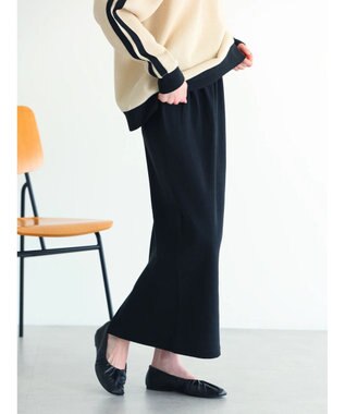 CRAFT STANDARD BOUTIQUE リブロングスカート Black