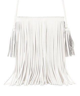 23区 NOMADIS DANCE タッセル ミニ ショルダーバッグ ホワイト系
