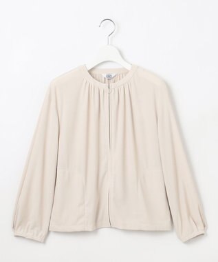 J.PRESS LADIES L シアージャージー ブルゾン ベージュ系