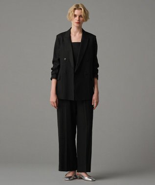 uncrave 【5周年企画・手洗い可】ライト リネン オールインワン（uncrave STANDARD） ブラック