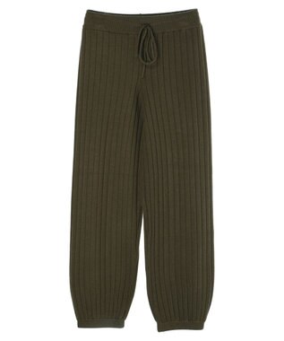 Green Parks リブニットパンツ Khaki