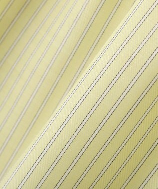Green Parks シャーリングドロスト５分袖シャツ Lemon Yellow