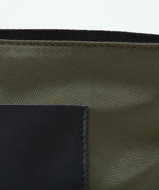 TOPKAPI 【Breath TOPKAPI sis】【WEB限定】ナイロン レザーポケット ミニ ショルダーバッグ 軽量 / CALM カーム　 カーキ