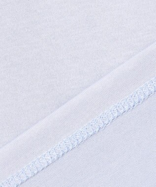 J.PRESS LADIES L 【洗える】プレーティングジャージー モックネックカットソー サックス系