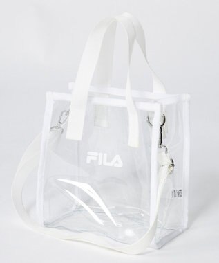 OP／FILA 【FILA】PVCロゴ2WAYバッグ ホワイト