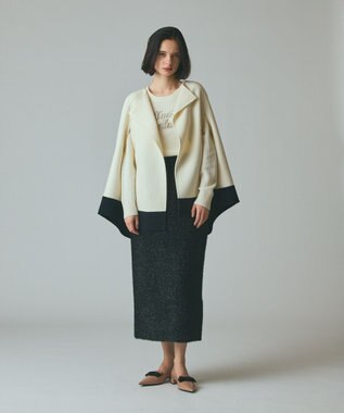 GRACE CONTINENTAL ストール付リバーケープ キナリ