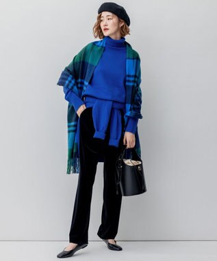 23区 ストラップ付フラットシューズ ブラック系