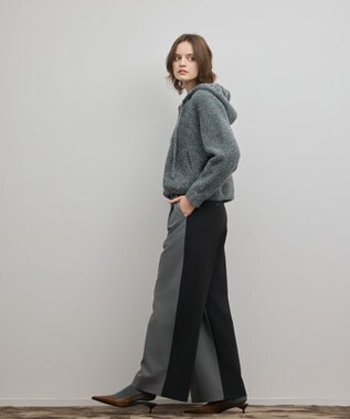 GRACE CONTINENTAL ラップワイドパンツ グレー