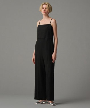 uncrave 【5周年企画・手洗い可】ライト リネン オールインワン（uncrave STANDARD） ブラック