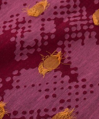 POLS コットン・キュプラ MIXTURE　フサスカーフ レッド