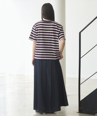 J.PRESS YORK STREET 【WOMEN】ライトダンガリー デニムスカート ネイビー系