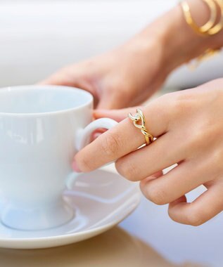 Tiaclasse ノットリング ゴールド