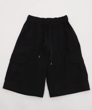 WEGO 【ウエストゴム】2WAYカーゴパンツ ブラック