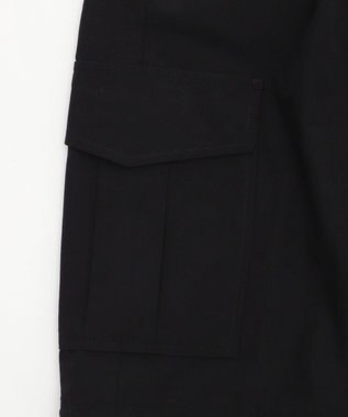 WEGO 【ウエストゴム】2WAYカーゴパンツ ブラック