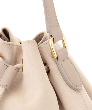 23区 スエード コンビ ドロスト バッグ ベージュ系