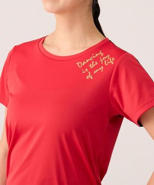 Chacott バックアクセントTシャツ レッド