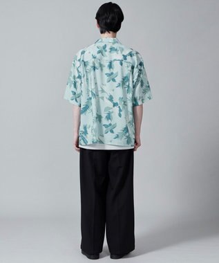 WEGO 【ユニセックス着用ITEM/MLサイズ展開】トロミアロハシャツ（S） サックス