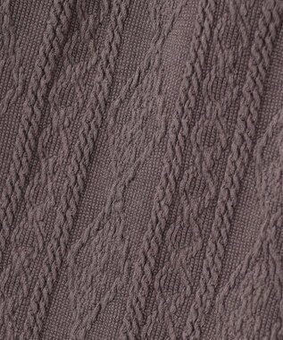 ANY KIDS ケーブル ジャガード レギンス ブラウン