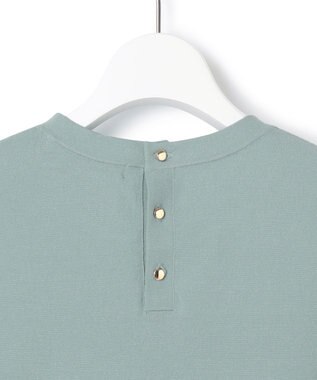 23区 L 【洗える】コンフォートストレッチ パフスリーブ ニット ライトグリーン系