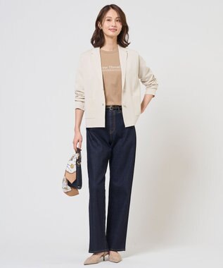 J.PRESS LADIES S ロゴTシャツ キャメル系