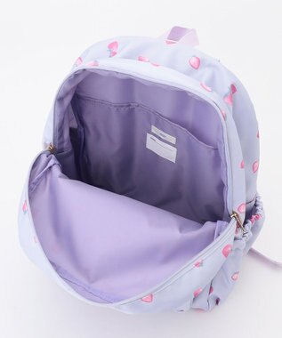ANY KIDS 【Strawberry Collection】【10L容量】いちご総柄リュック ラベンダー