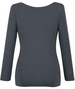 Wing あったかインナー 綿100％(肌側) アウターにひびきにくい ムレにくい 【綿の贅沢ここちフラット】 8分袖 長袖 秋 冬 EL4871 ウイング／ワコール ダークブラウン