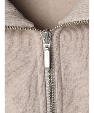 earth music&ecology ハーフＺＩＰ裏起毛プルオーバー Pink Beige