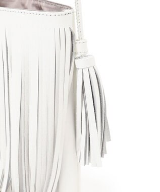 23区 NOMADIS DANCE タッセル ミニ ショルダーバッグ ホワイト系