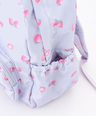 ANY KIDS 【Strawberry Collection】【10L容量】いちご総柄リュック ラベンダー