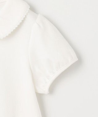 ANY KIDS 丸襟付き 半袖 ブラウス ホワイト