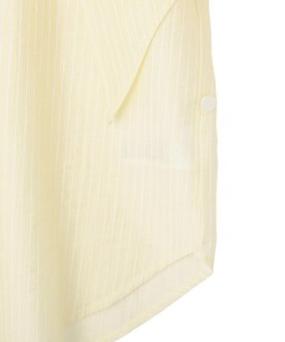 CRAFT STANDARD BOUTIQUE 【2点SET】スカーフ付きシアーストライプシャツ Stripe Yellow