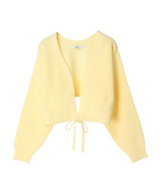 earth music&ecology バックリボンボレロ Light Yellow
