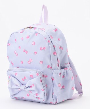 ANY KIDS 【Strawberry Collection】【10L容量】いちご総柄リュック ラベンダー
