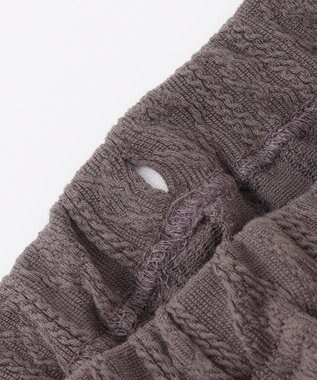 ANY KIDS ケーブル ジャガード レギンス ブラウン