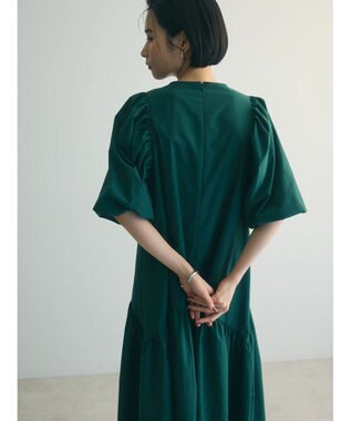 Green Parks armonia.ボリュームギャザーワンピース Green