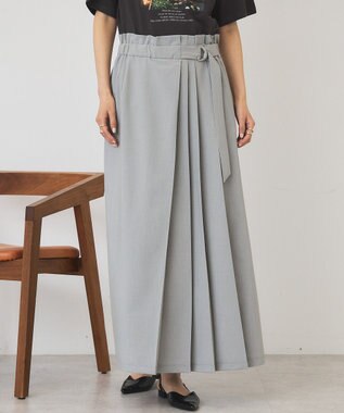 AMERICAN HOLIC 【マルチ機能】アシンメトリータックスカート Light Gray Mixture