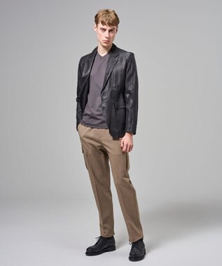 JOSEPH HOMME 【新素材】テクノクロスストレッチ　ドローコード付きストレートカーゴパンツ / HOVE CARGO ベージュ系