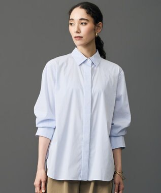 自由区 L エッセンシャルブロードベーシック シャツブラウス