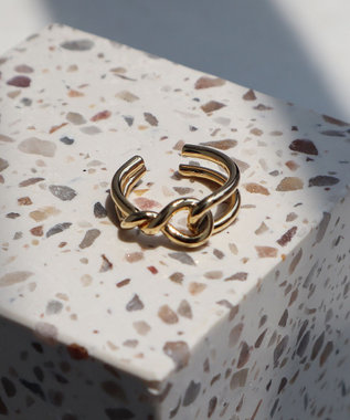 Tiaclasse ノットリング ゴールド