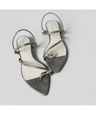 MODE ET JACOMO <carino>トングサンダル ダークシルバー