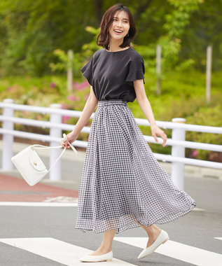 ギンガムシアー チェック スカート / any FAM L | ファッション通販