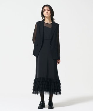 GRACE CONTINENTAL バックチュールジレ ブラック