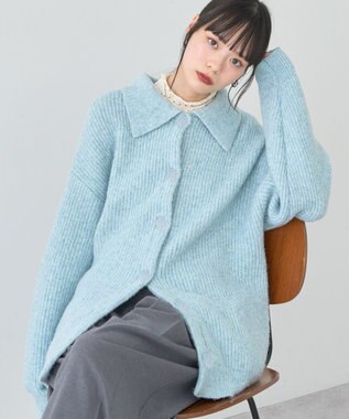 earth music&ecology 襟付きニットアウター