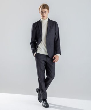 JOSEPH HOMME 新素材【セットアップ対応】カラーネップストレッチ　 テーパードパンツ / CITY グレー系