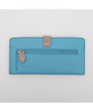 UNBILLION アトランタ ATLANTA / 牛革薄マチロングウォレット ブルー