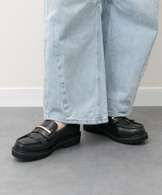 Bridget Birkin 【PARADIS COULEUR】メタルバーフリンジローファー ブラック